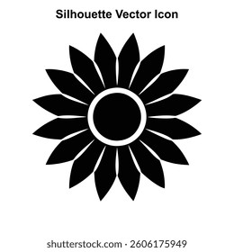 Abstract Flower Logo with Sun and Floral Elements	
