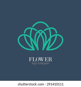 Abstract Flower Logo template