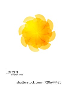 Abstract Flower logo template. Business abstract icon. Flowers design for spa, boutique, cosmetician, shop, hotel and resort. Vector illustration.

