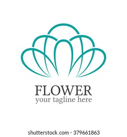 Abstract flower logo template. Floral logo. Spa logo