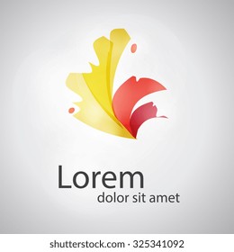 Abstract Flower logo template. Infinite shape. Business abstract icon. As sign, symbol, logo, web, label, emblem.