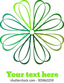 Abstract flower. Flower abstract logo template. Vector icon. 