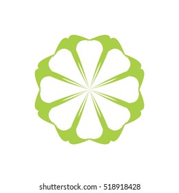 abstract flower logo vector