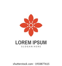 Logo Resumen de Flores. Diseño de vectores.