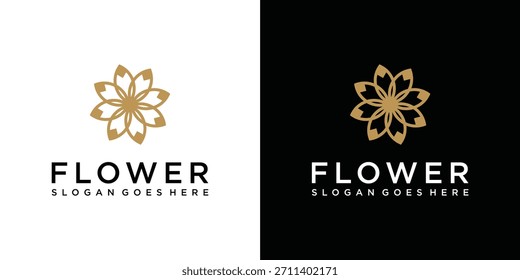 Vetor de logotipo de flor abstrata, Logotipo de flor, Vetor de flor, Flor natural