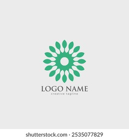 Abstract Flower Logo vector template