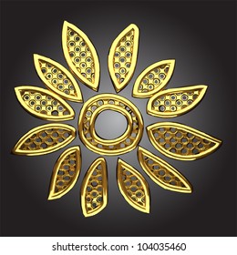 abstract flower made in vector