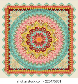 Abstract Flower Mandala. Decorative element for design. Vector illustration