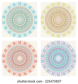 Abstract Flower Mandala. Decorative element for design. Vector illustration