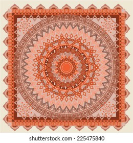 Abstract Flower Mandala. Decorative element for design. Vector illustration