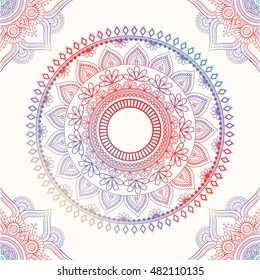 Abstract Flower Mandala. Decorative element for design. Vector illustration. Mandala background. Vintage decorative elements. Islam, Arabic, Indian, ottoman motifs.
