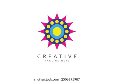 Abstrakte Blume Mandala Logo-Design