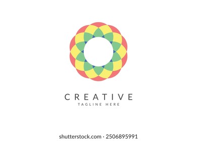 Abstrakte Blume Mandala Logo-Design