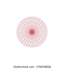 Abstract Flower mandala ornament. Sacred Geometry element. Symbol of Harmony and Balance