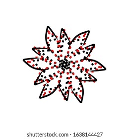 Abstract flower mandala vector illustration. Can be used for design elements vector