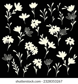 Abstract flower material ideal for textile design,