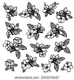 Abstract flower material ideal for textile design,