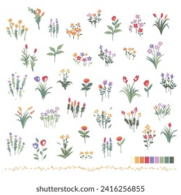 Abstract flower material ideal for textile design,