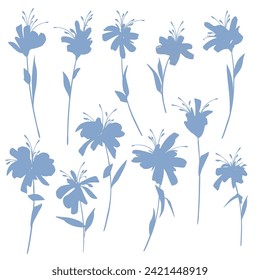 Abstraktes Blumenmaterial, ideal für die Textilgestaltung,