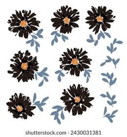 Abstract flower material ideal for textile design,