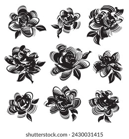 Abstract flower material ideal for textile design,
