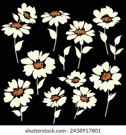 Abstract flower material ideal for textile design,