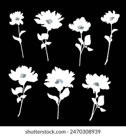 Abstraktes Blumenmaterial ideal für Textildesign,