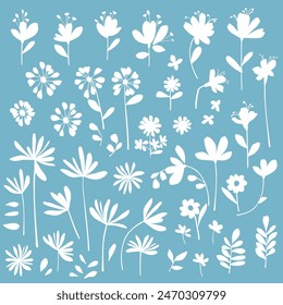 Abstract flower material ideal for textile design,