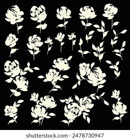 Abstract flower material ideal for textile design,