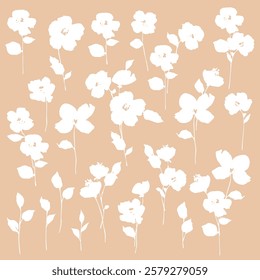 Abstract flower material ideal for textile design,