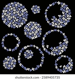 Abstract flower material ideal for textile design,