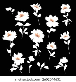 Abstract flower material ideal for textile design,