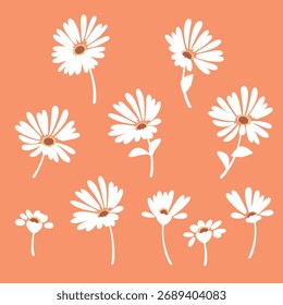 Abstraktes Blumenmaterial, ideal für textiles Design,