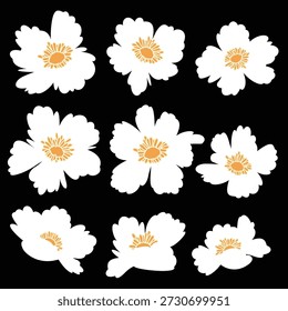 Abstract flower material ideal for textile design,