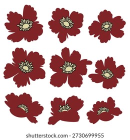 Abstract flower material ideal for textile design,