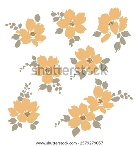 Abstract flower material ideal for textile design,