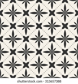 abstract flower modern vector seamless pattern monochrome endless texture use for wallpaper,web page,background,decoration,design,paper,fabric