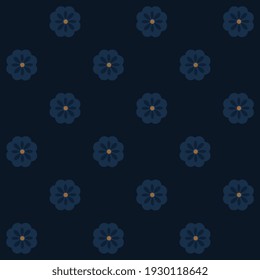 Abstract flower monotone pattern simple geo motif ditsy floral delicate allover print block for apparel textile, man shirt fabric, fashion garment, wrapping cloth, scrap paper, book cover, shop window