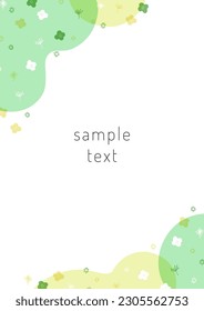 Abstract and flower motif natural frame material