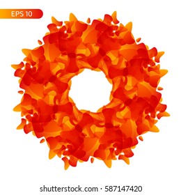 Abstract flower. Multicolored abstract background