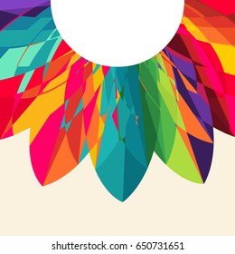 Abstract flower  Multicolored Background