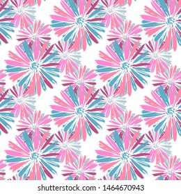 Abstract flower native cute print background pattern