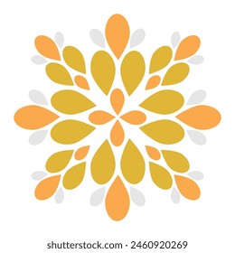 Abstrakte Blume. Natürliches Element für Design.