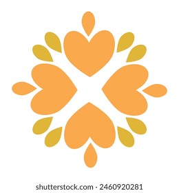 Abstrakte Blume. Natürliches Element für Design.