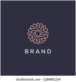 abstract flower nature logo
