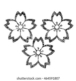 Abstract flower on background