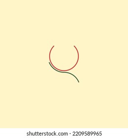 Abstrakte Blume auf hellem Hintergrund