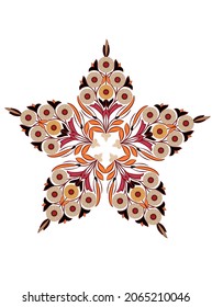 abstract flower on white background