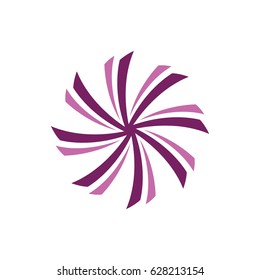 Abstract flower ornament logo