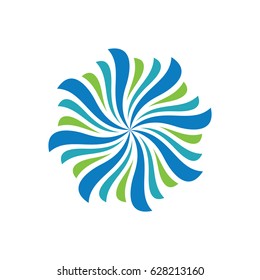 Abstract flower ornament logo